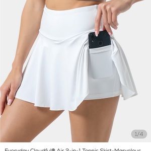 Halara White Tennis Skirt
